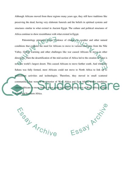 Early African History