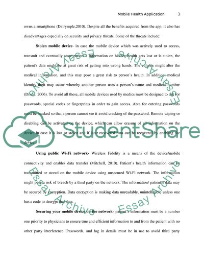 Mobile Health Application