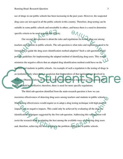 The Issues of Drug Use in Public Schools