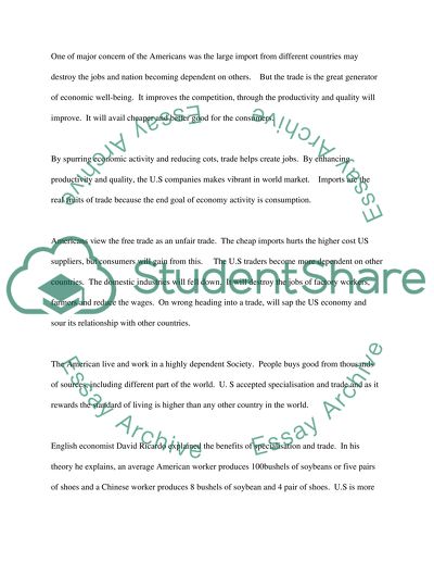 The Fruits of Free Trade