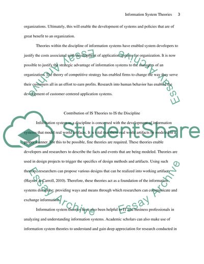 IS theories, are they emerged in IS disciplines or adopted from other disciplines