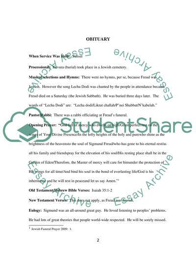 Guidelines for the Obituary