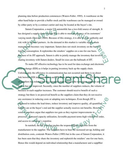 Logistics and Supply Chain Management
