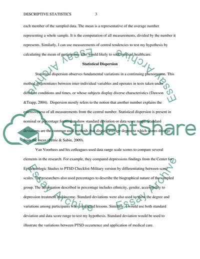 Descriptive Statistics (SLP)