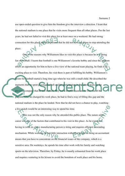 Explore one persons relationship with a public space