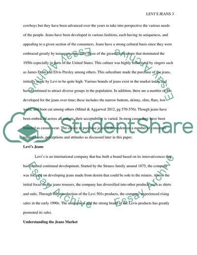 Evaluation of Consumers Motivations and Attitude Formation towards the Purchasing of Jeans