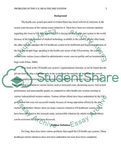 Problems in the U.S. Healthcare System