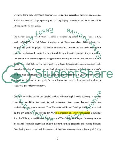 A Few Words About My Qualification