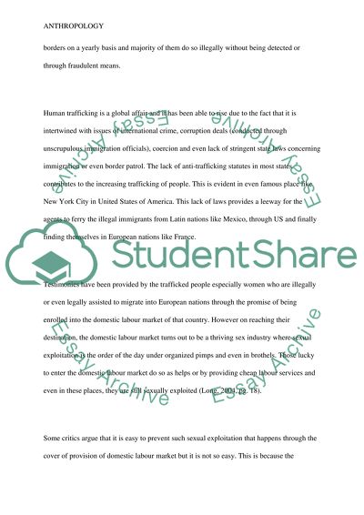 Fight against Trafficking