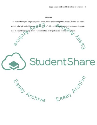 Conflict of Interest