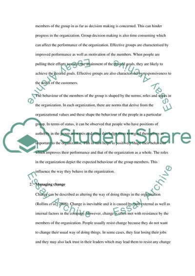 Psychology of Team Working