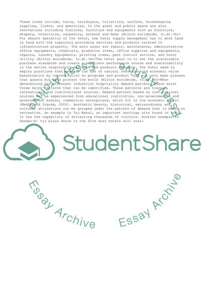 Hospitality Process and Management