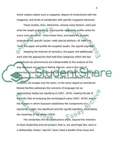 Ideal Readers of Heat and Time Magazines