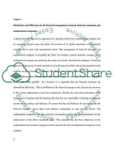 MBA-International Accounting and Finance