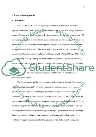 Knowledge Management in Emirates Secondary Schools