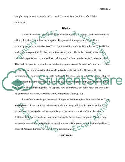 Biographies of Ronald Reagan