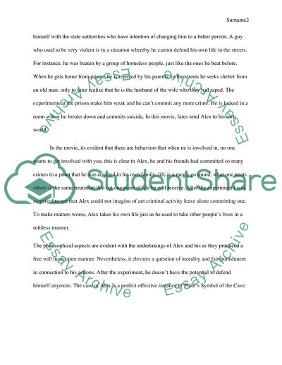 Morality in the Movie A Clockwork Orange