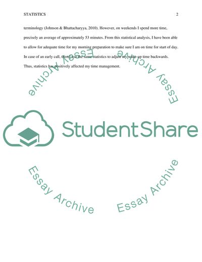 Effect of Statistics on My Everyday Life