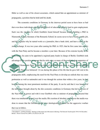 How the Life of Josef Goebbels Illuminate the Crisis in Interwar Europe