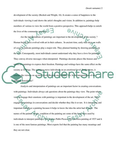 The Meaning of an Art Piece