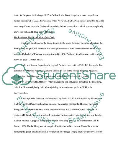 The Domes of Deliverance: Two Roman Architectural Grandeurs in Contrast