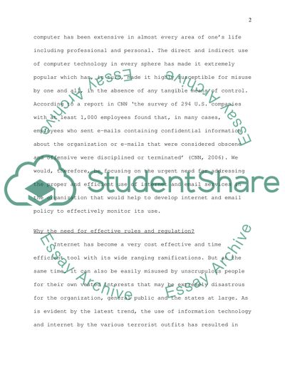 Why and How Should Organizations Develop Comprehensive Email Policy