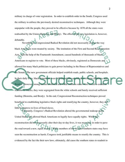 Reconstruction in the USA