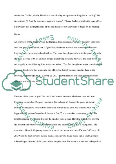 Alzheimers by Kelly Cherry