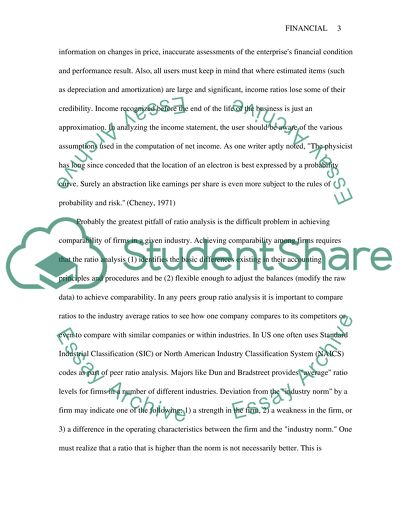Inadequacies of accounting ratios as tools of financial analysis