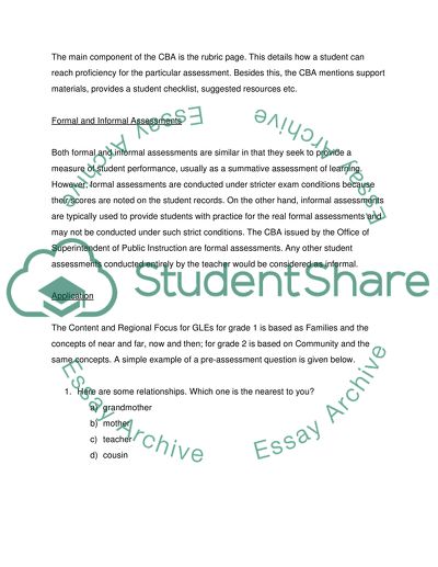 Evaluations and Assessments