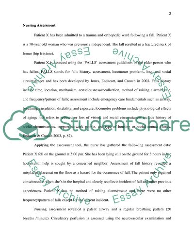 Nursing assesment and its role in care planning