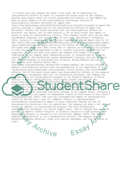 Is Apple a Sustainable Company