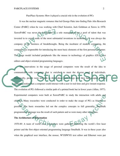 ParcPlace Systems: how it played a crucial role in the evolution of the personal computer