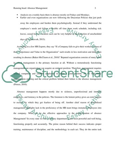 Managing People and Utilizing Absence Management Solutions