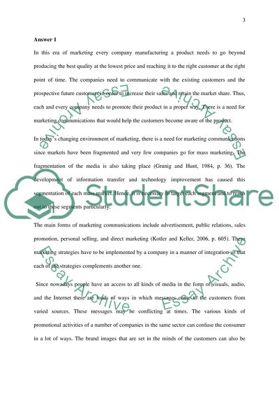 Marketing Communications