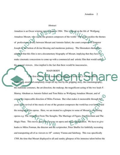 History on Film: Amadeus