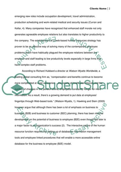 Web-based HR Company Analysis