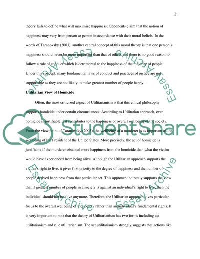 How and Why Homicide Could Be Justifiable