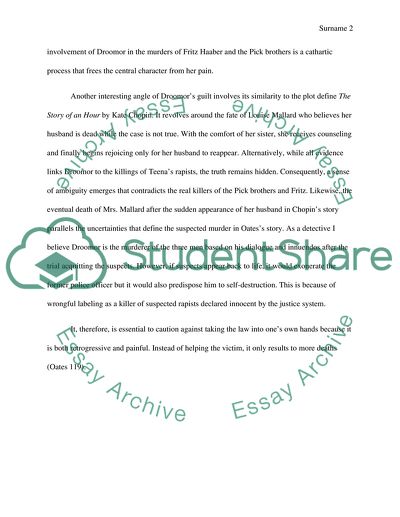 Rape, a Love Story by Joyce Carol Oates