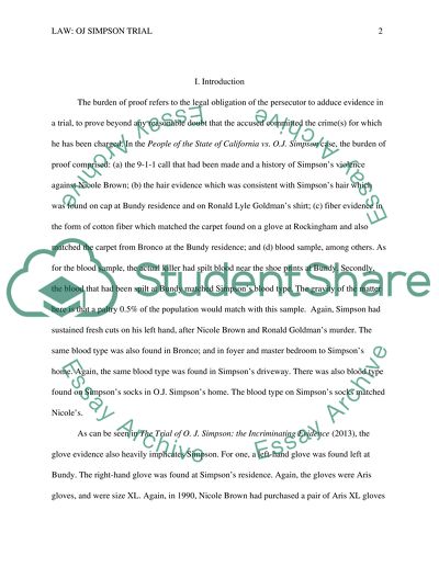 OJ Simpson Trail Case Analysis