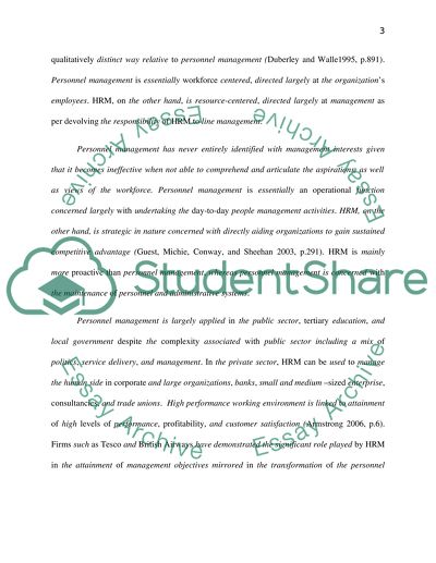 The Secret of Personnel Management and HRM