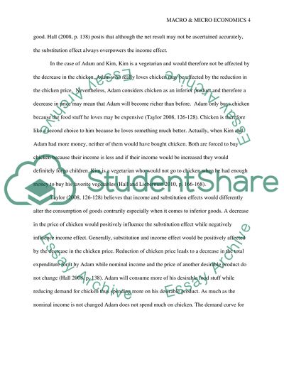 Income and Substitution Effects