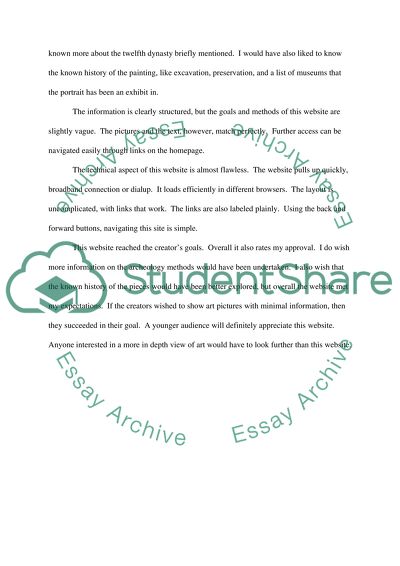 Website evaluation of http://www.bergerfoundation.ch/Home/high_fayoum.html