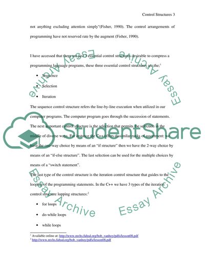 Control Structures in programming