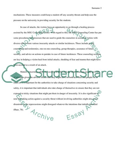 What does Campus Safety Mean