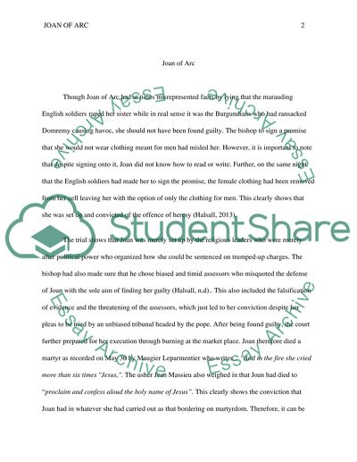 Sacrifice of Joan of Arc