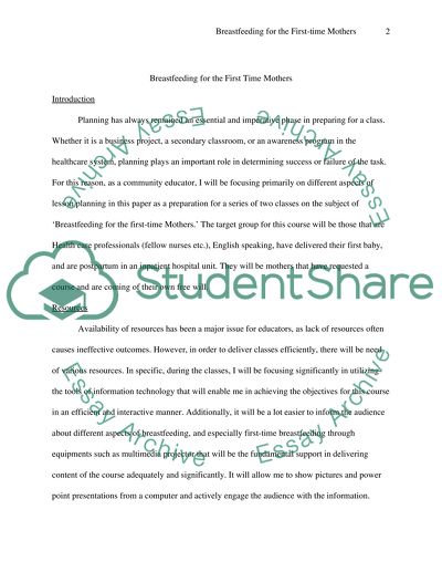 The Breastfeeding for the First Time Mothers