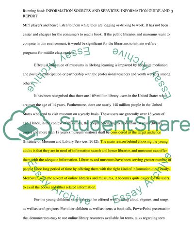 Information Sources and Services