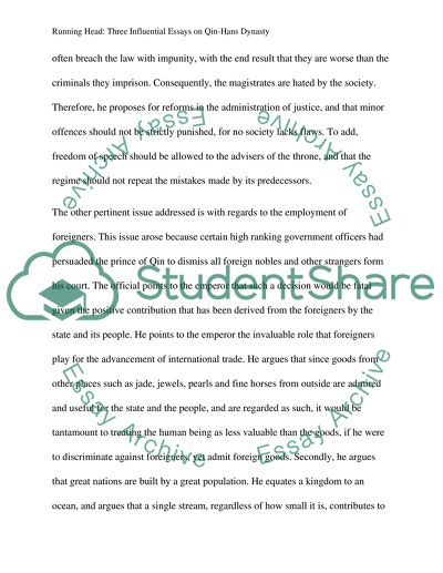 Breakdown of Rule of Law and Order Under Qins