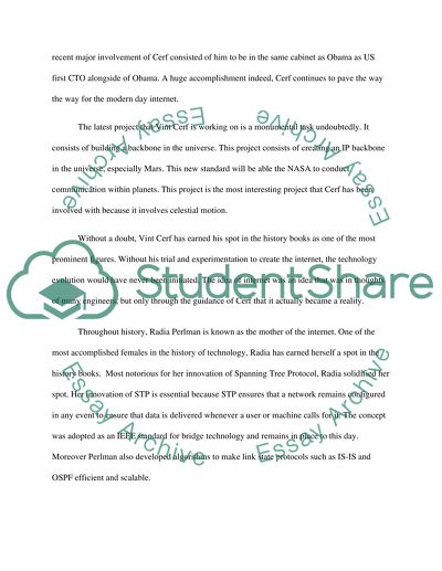 Vint Cerf as the Father of the Internet